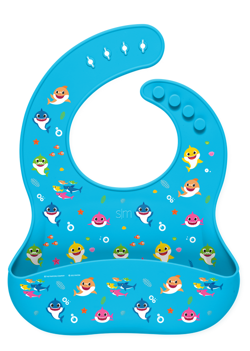 Bennett Silicone Bib - Baby Shark Friends